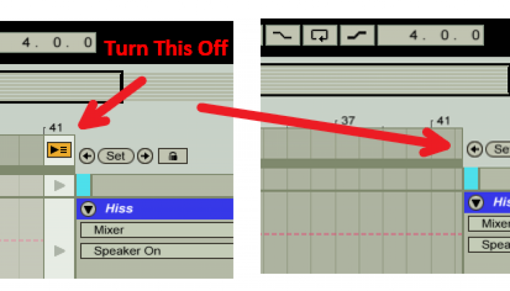 Ableton Switch Back to Arrangement Button