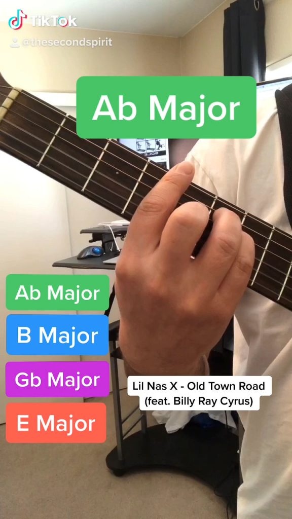 How to play Easy Guitar Chords - Lil Nas X “Old Town Road”